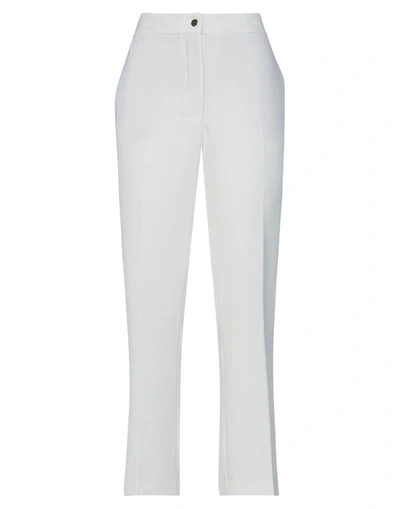 Shop Alessandro Dell'acqua Woman Pants White Size 10 Polyester, Elastane