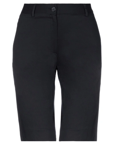 Shop Emisphere Woman Shorts & Bermuda Shorts Black Size 6 Polyamide