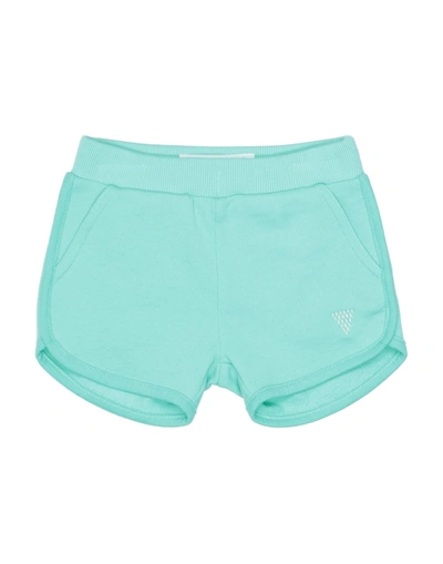 Shop Guess Newborn Girl Shorts & Bermuda Shorts Light Green Size 3 Cotton