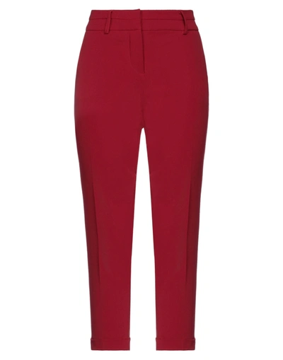 Shop Alessandro Dell'acqua Casual Pants In Red