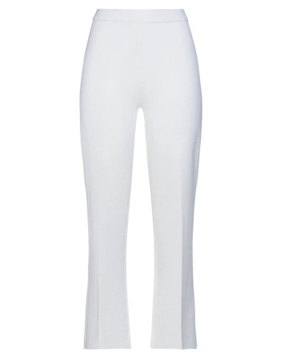 Shop Kangra Cashmere Kangra Woman Pants Ivory Size 6 Merino Wool In White