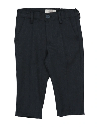 Shop Armani Junior Pants In Grey