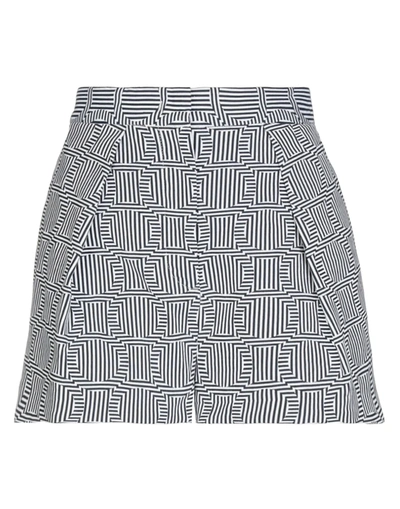 Pt Torino Woman Shorts & Bermuda Shorts Midnight Blue Size 6 Cotton, Polyamide, Elastane In Blue