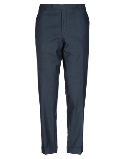 Shop Oscar Jacobson Pants In Dark Blue