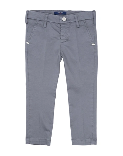 Shop Entre Amis Garçon Casual Pants In Steel Grey