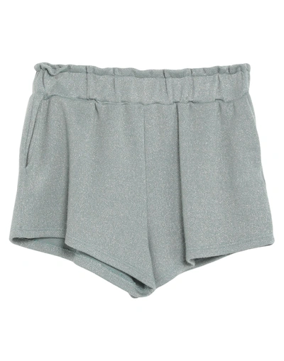 Shop Simona-a Simona A Woman Shorts & Bermuda Shorts Light Green Size M Polyester, Lurex, Elastic Fibres
