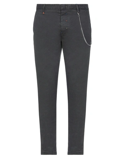 Shop Berna Man Pants Grey Size 38 Cotton, Elastane