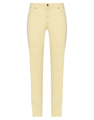 Shop Siviglia Pants In Light Yellow