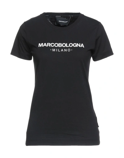 Shop Marco Bologna Woman T-shirt Black Size Xs Cotton