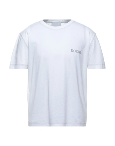 Shop Koché Man T-shirt White Size M Cotton