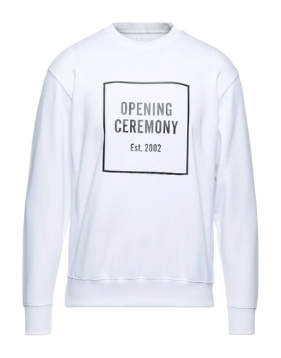 Shop Opening Ceremony Man Sweatshirt White Size M Cotton