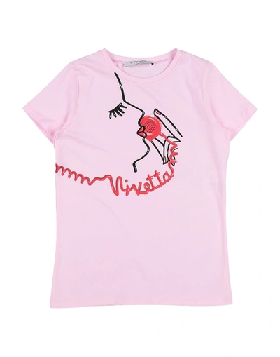 Shop Vivetta T-shirts In Pink
