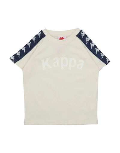Shop Kappa T-shirts In Ivory