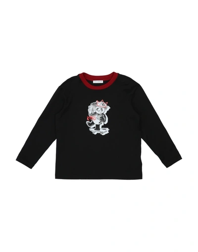 Shop Dolce & Gabbana Toddler Boy T-shirt Black Size 7 Cotton, Polyurethane, Polyamide, Elastane