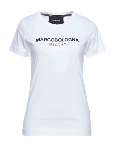 Shop Marco Bologna Woman T-shirt White Size S Cotton