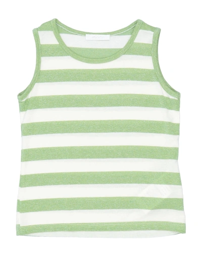 Shop L:ú L:ú By Miss Grant Toddler Girl T-shirt Green Size 7 Cotton, Viscose, Synthetic Fibers, Linen, Me