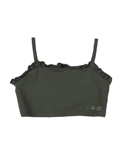 Shop L:ú L:ú By Miss Grant Toddler Girl T-shirt Military Green Size 7 Cotton, Elastane
