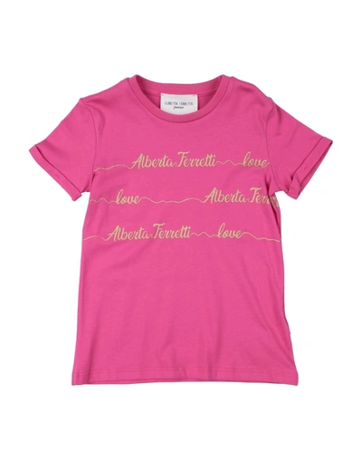 Shop Alberta Ferretti T-shirts In Fuchsia
