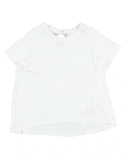 Shop Name It® Name It Toddler Girl T-shirt White Size 7 Organic Cotton