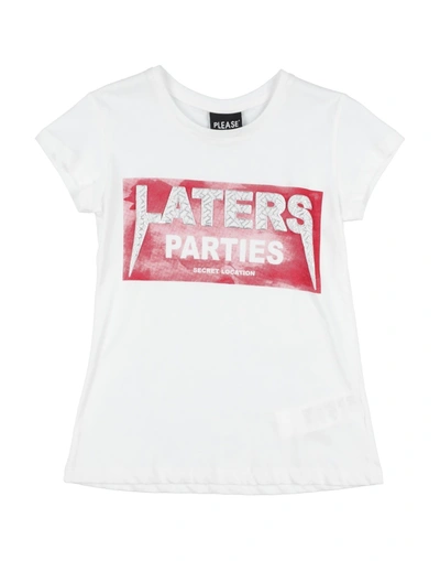 Shop Please Toddler Girl T-shirt White Size 4 Cotton