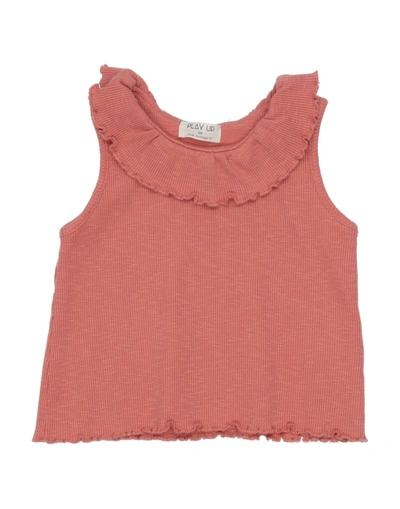 Shop Play Up Newborn Girl T-shirt Salmon Pink Size 3 Organic Cotton