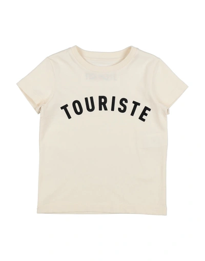 Shop Touriste T-shirts In Ivory