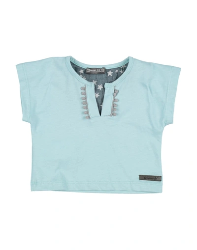 Shop Yellowsub Newborn Girl T-shirt Sky Blue Size 3 Cotton