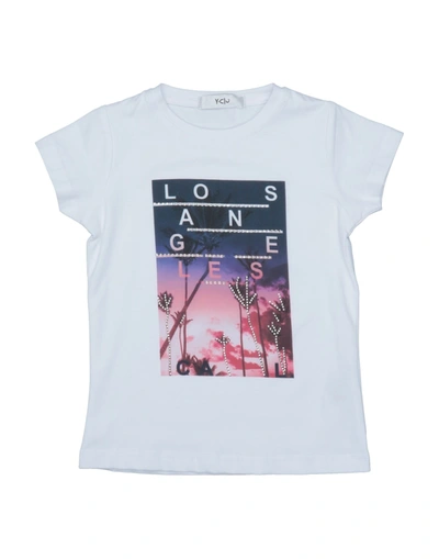 Shop Y-clù T-shirts In White