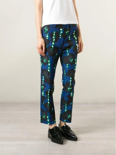 Shop Jil Sander Pattern Print Trousers