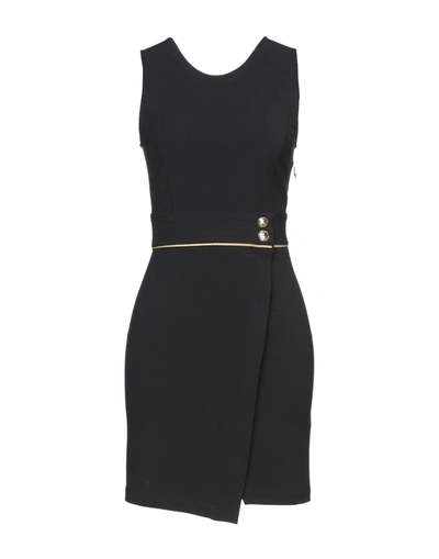 Shop Patrizia Pepe Woman Mini Dress Black Size 2 Polyester, Viscose, Elastane