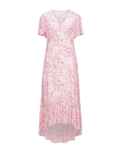 Shop Lily And Lionel Woman Midi Dress Pink Size S Viscose