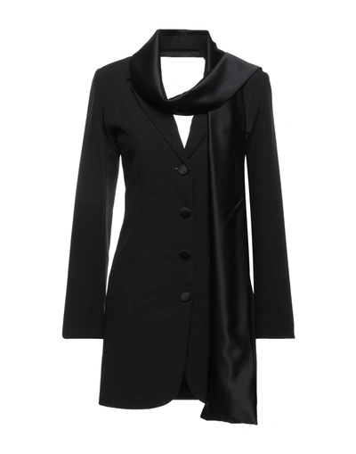 Shop Actualee Woman Mini Dress Black Size 10 Polyester, Elastane