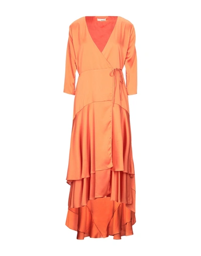 Shop Modern Mo. De. Rn Midi Dresses In Orange