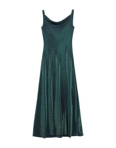 Shop M Missoni Woman Maxi Dress Emerald Green Size Xs Viscose, Polyester, Polyamide