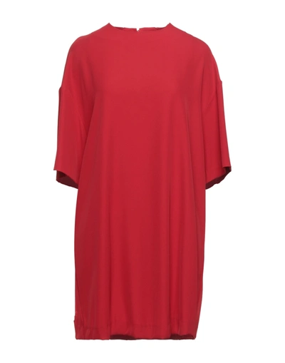 Shop Ottod'ame Woman Mini Dress Red Size 8 Polyester, Elastane