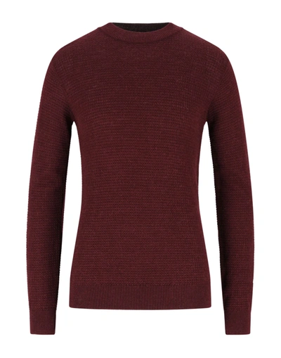 Shop Le Mont St Michel Man Sweater Burgundy Size S Acrylic, Alpaca Wool, Merino Wool In Red