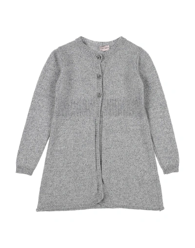 Shop Miss Pois Cardigans In Light Grey