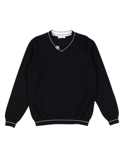 Shop Dolce & Gabbana Toddler Boy Sweater Black Size 7 Cotton, Cashmere