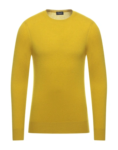 Shop Drumohr Man Sweater Light Yellow Size 38 Cashmere