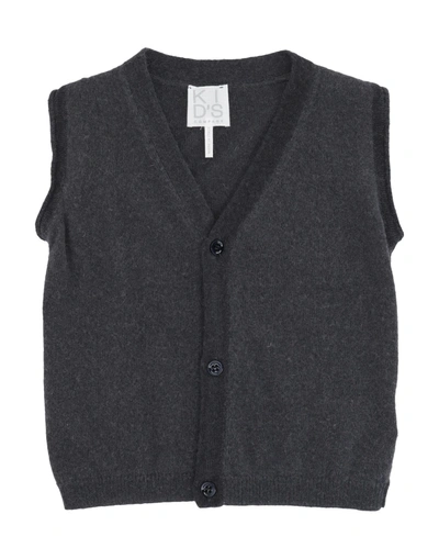Shop Kid's Company Cardigans In Lead