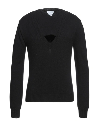 Shop Bottega Veneta Man Sweater Black Size L Wool