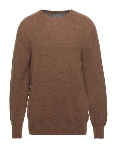 Shop Officine Générale Paris 6ᵉ Officine Générale Man Sweater Brown Size Xl Virgin Wool