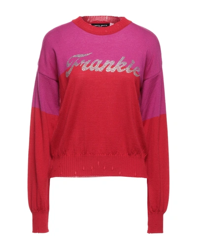 Shop Frankie Morello Woman Sweater Red Size M Merino Wool