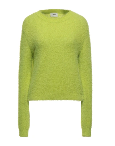 Shop Akep Sweaters In Acid Green