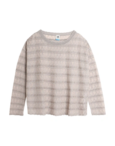Shop M Missoni Woman Sweater Light Grey Size Xl Viscose, Cotton, Polyester, Polyamide