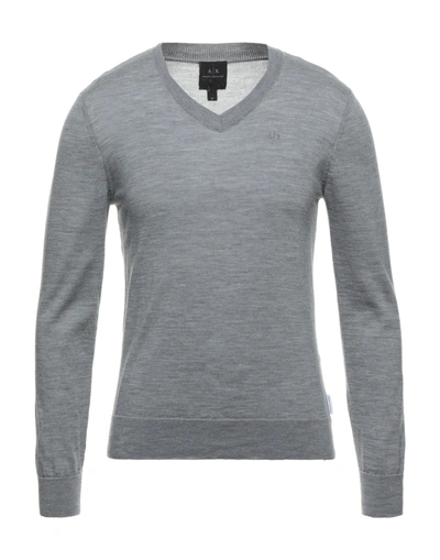 Armani Exchange Sweaters In Grey