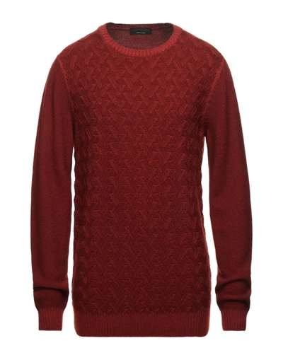 Shop Jeordie's Sweaters In Rust