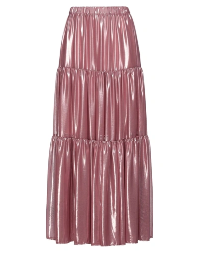 Shop Aniye By Woman Maxi Skirt Pastel Pink Size S Polyester