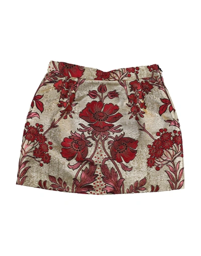 Shop Dolce & Gabbana Skirts In Gold