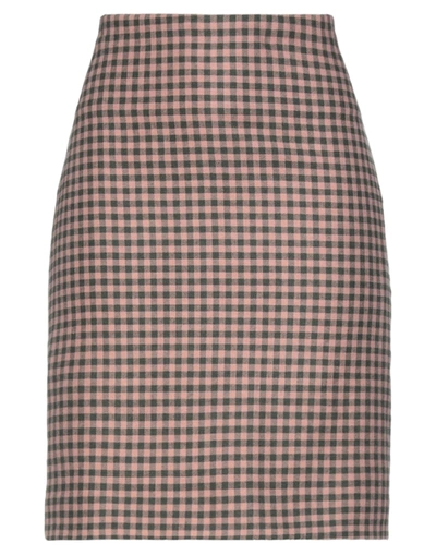 Shop Momoní Woman Midi Skirt Blush Size 6 Polyester, Viscose, Wool, Elastane In Pink